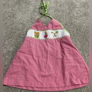 Smocked halter top
